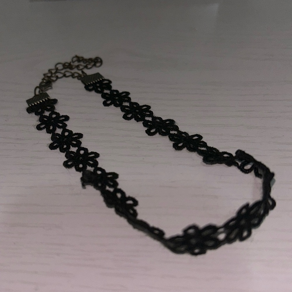 Black Floral Choker
